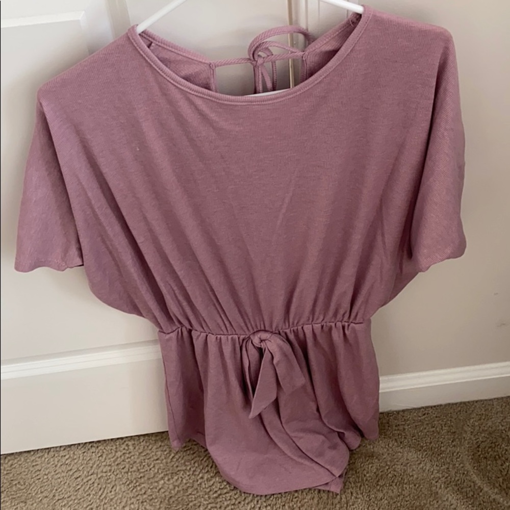 Pink Lily knit shorts romper